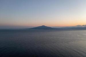 Aerial view of the cliffs of Sorrento, Italy on an summer day. photo