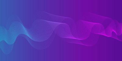 abstract wave line background. flow wavy lines on isolated background. wave of the many colored lines. modern illustration. banner, website, flyer, web design. photo