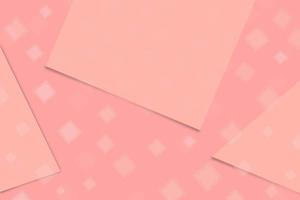 Abstract square paper background. Business card and pink tissue paper background. Background in paper style. Space for text. photo