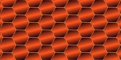 resumen geométrico degradado patrones y variaciones. fuego rojo moderno loseta espejo hecho de hexágono losas textura antecedentes. foto