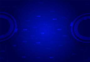 technology circle. glowing business backdrop. dark blue futuristic background. the geometric shape of the cyber circle in the middle of the scene. neon blue rays of light on a dark background photo