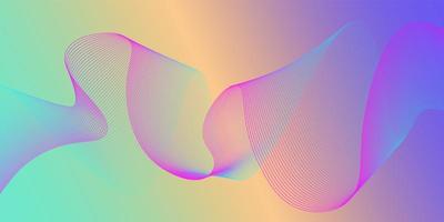 abstract wave line background. flow wavy lines on isolated background. wave of the many colored lines. modern illustration. banner, website, flyer, web design. photo