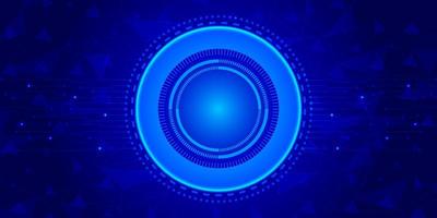 Abstract technology background Hi-tech communication concept futuristic digital innovation background vector illustration. Blue cyber circuit future technology concept background. photo