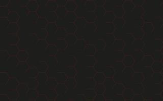 Abstract black hexagon pattern on neon gradient Red background technology style. Honeycomb. Abstract black hexagon pattern on neon gradient Red background technology style. Honeycomb. photo