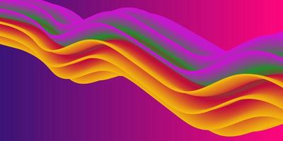 Colorful 3d fluid flow wave elements. Abstract wave liquid shape. Futuristic concept. Abstract background with bright gradient background. photo