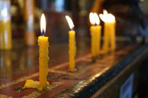 Candle Light in the Church. photo