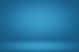 Abstract Gradient Blue Studio Room Illustration Background, Suitable for Product Presentation and Backdrop. photo