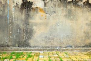 Old Grunge Raw Concrete Wall Texture Background. photo