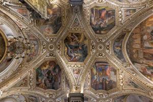 Amalfi, Italy - Aug 28, 2021, Ceiling interior of Apostle Saint Andrew, Roman Catholic church. photo