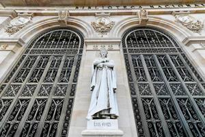 National Library of Spain  Biblioteca Nacional de Espana  is a major public library, largest in Spain and one of largest libraries in the world. It is located in Madrid, on the Paseo de Recoletos. photo