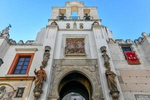 Wide angle view of Portal el Perdon or the Door of Forgiveness of the Seville Cathedral photo