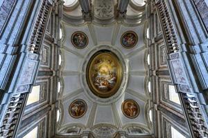 Caserta, Italy - Aug 21, 2021, A internal view of the Royal Palace of Caserta, a historic palace commissioned in the 18th century by Charles of Bourbon, king of Naples. photo