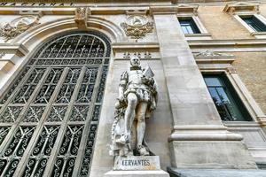 National Library of Spain  Biblioteca Nacional de Espana  is a major public library, largest in Spain and one of largest libraries in the world. It is located in Madrid, on the Paseo de Recoletos. photo