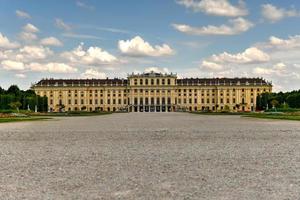 Vienna, Austria - Jul 16, 2021, Schonbrunn Palace or Schloss Schoenbrunn is an imperial summer residence in Vienna, Austria. Schonbrunn Palace is a major tourist attraction in Vienna, Austria. photo