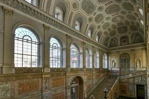 Naples, Italy - August 17, 2021, Lavish interior of the Royal Palace of Naples in Italy. photo