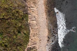 Aerial view of the coast of Montauk in Long Island, New York, USA. photo