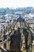 Roof of the Cathedral of St. Mary of the See of Seville, also known as the Cathedra of Seville in Spain. photo