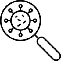 Virus Search Vector Icon