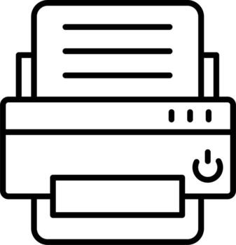Printer Vector Icon