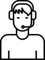 Customer Service Agent Vector Icon