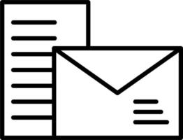 icono de vector de correo