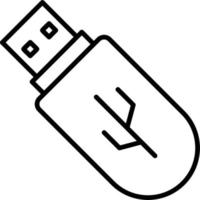 icono de vector de usb