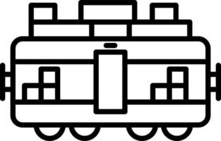 tren carga vector icono