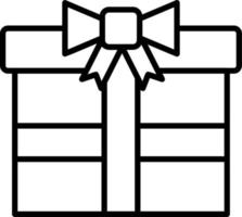 icono de vector de caja de regalo