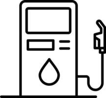 combustible estación vector icono