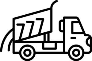 Dumper Truck Vector Icon