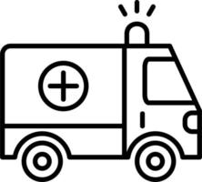 icono de vector de ambulancia