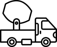 Cement Truck Vector Icon