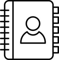 Contact Book Vector Icon