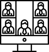 Conference call Vector Icon