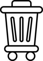 Trash Bin Vector Icon