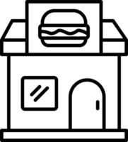 comida tienda vector icono