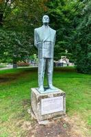 Vienna, Austria - Jul 17, 2021, Statue of Theodor Korner the fifth President of Austria, in Vienna, Austria. photo