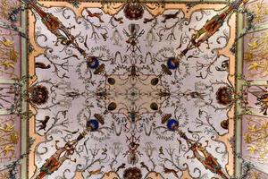Caserta, Italy - Aug 21, 2021, A internal view of the Royal Palace of Caserta, a historic palace commissioned in the 18th century by Charles of Bourbon, king of Naples. photo