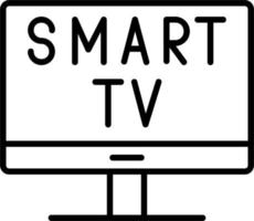 icono de vector de smart tv