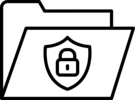 Secure Folder Vector Icon