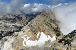 Amazing landscape at the Dolomites in Italy. Dolomites Unesco world heritage in the Summer time. Sud Tirol. Italian Alps. photo