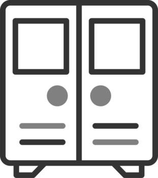 icono de vector de casillero