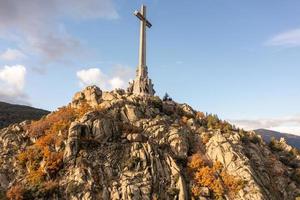 Valle de el caído - un monumento dedicado a víctimas de el Español civil guerra y situado en el sierra Delaware guadarrama, cerca Madrid. foto