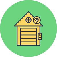 Smart Garage Vector Icon