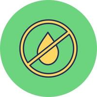 No Water Vector Icon