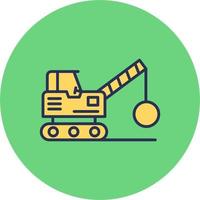 Demolition Truck Vector Icon