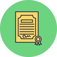 Certificate Vector Icon