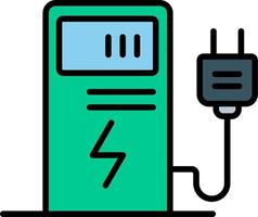 eléctrico cargar vector icono