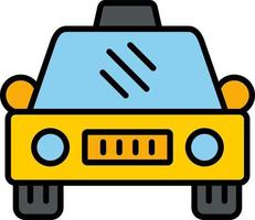 icono de vector de taxi