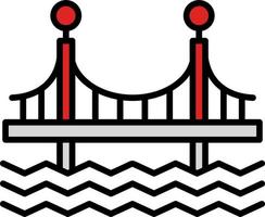 icono de vector de puente